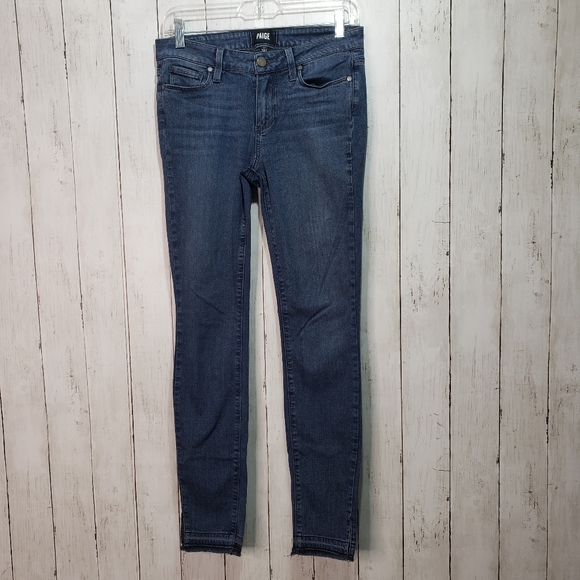 PAIGE Denim - Paige Verdugo Ultra Skinny Davis Jeans Raw Hem